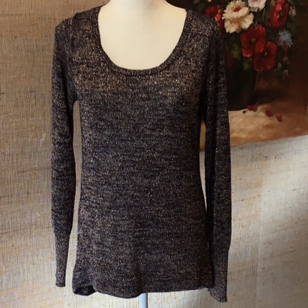 🔥Metallic knit sweater